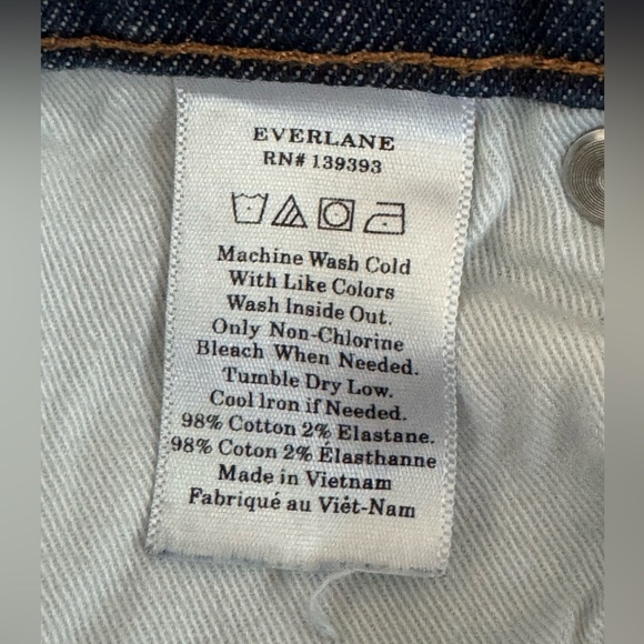 EVERLANE Denim Jeans, Vintage Blue color, Women’s‎ 29 Regular, Straight leg - Picture 4 of 5